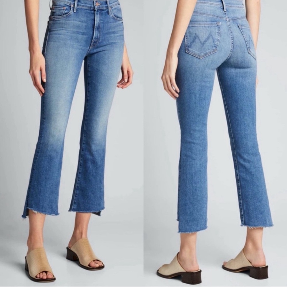 Mother Lil' Insider Crop Step Fray Jeans